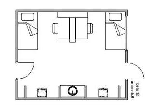 堡宿舍楼平面图